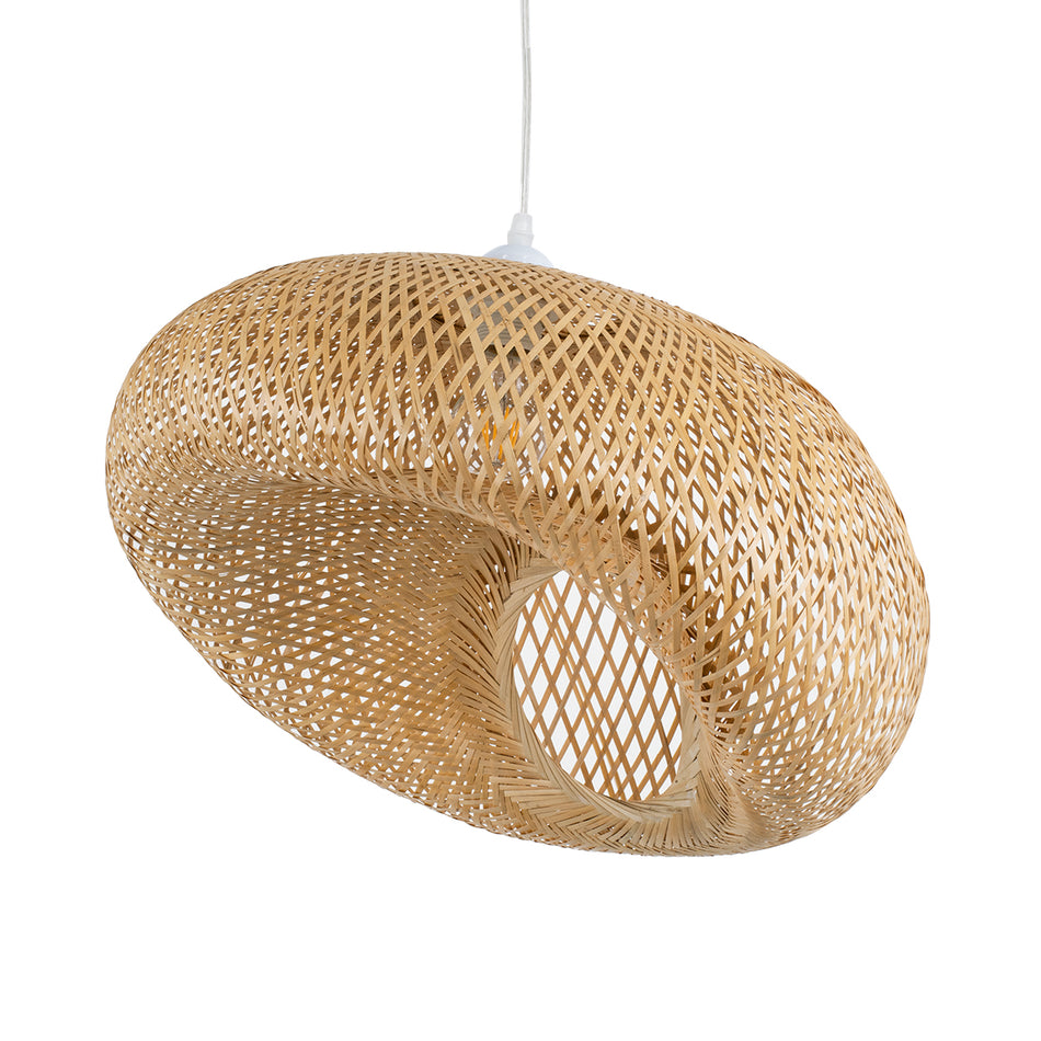 CARIBBEAN 01723 Boho Κρεμαστό Φωτιστικό Οροφής με Ντουί 1 x E27  IP20 - Μπεζ - Μ50 x Π45 x Υ35cm