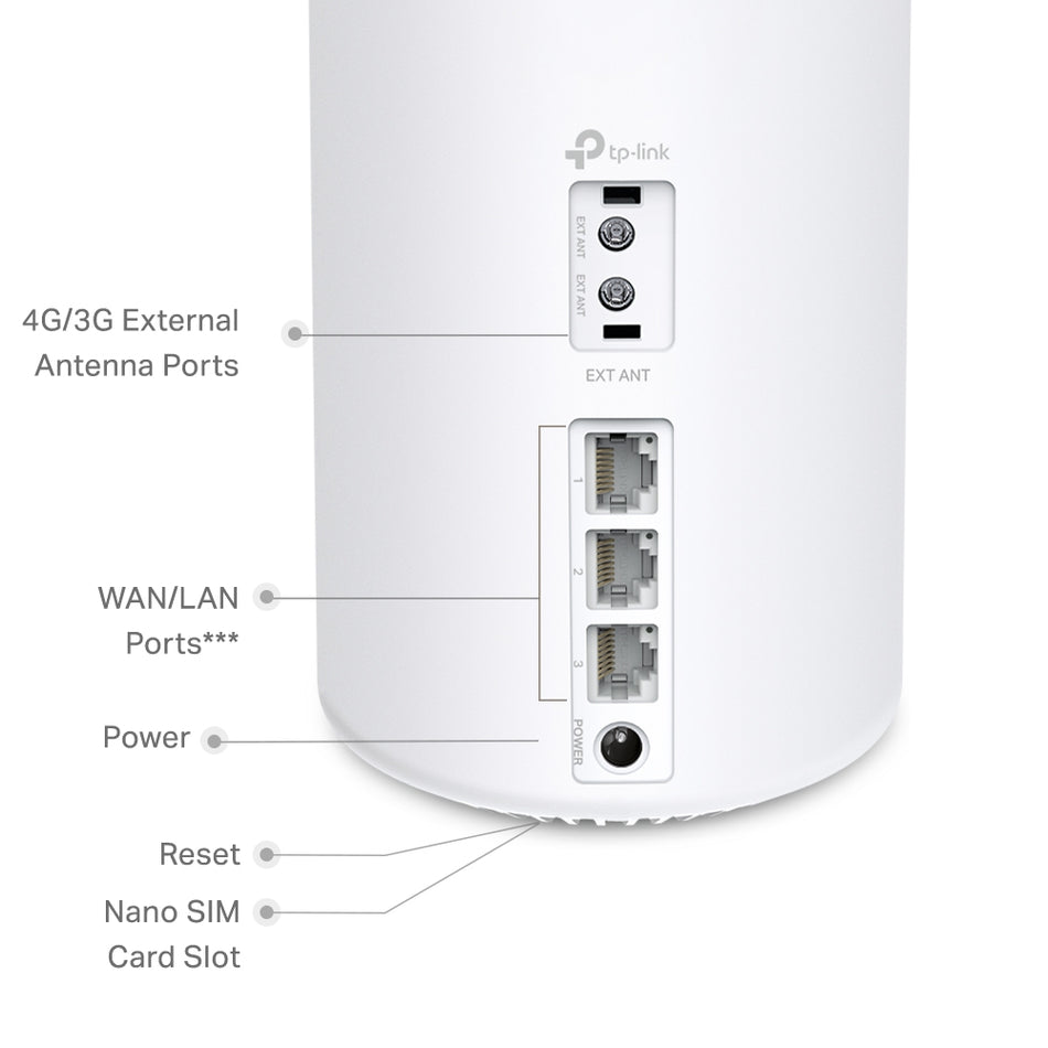 TP-LINK Deco X10-4G WiFi 6 AX1500 Système Wi-Fi Mesh maison entière avec passerelle 4G