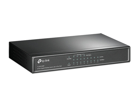 TP-LINK Switch TL-SG1008P, 8 port, 10/100/1000 POE