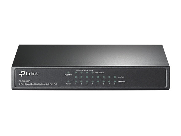 TP-LINK Switch TL-SG1008P, 8 port, 10/100/1000 POE