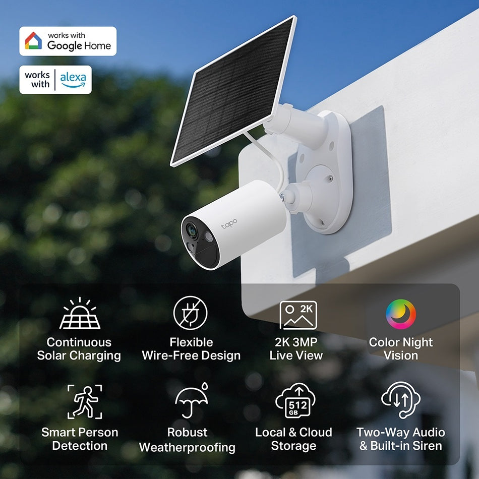 TP-LINK Wi-Fi Camera Tapo C410 KIT with Battery and solar Panel