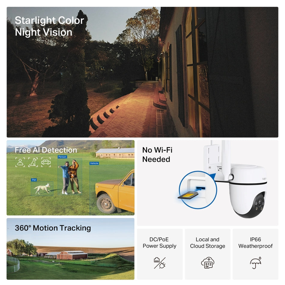 TP-LINK 4G Camera Tapo C501GW FHD Pan/Tilt Outdoor