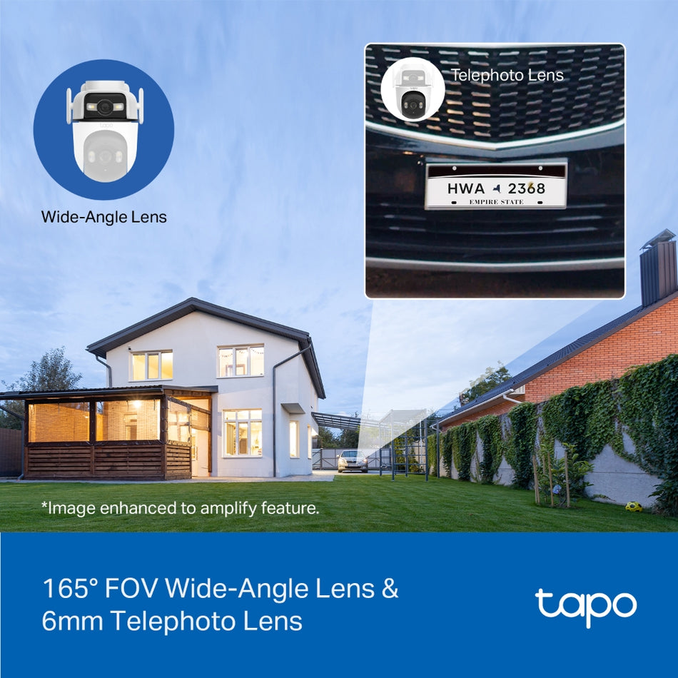 TP-LINK Camera Tapo C545D Outdoor Dual Lens Pan/Tilt