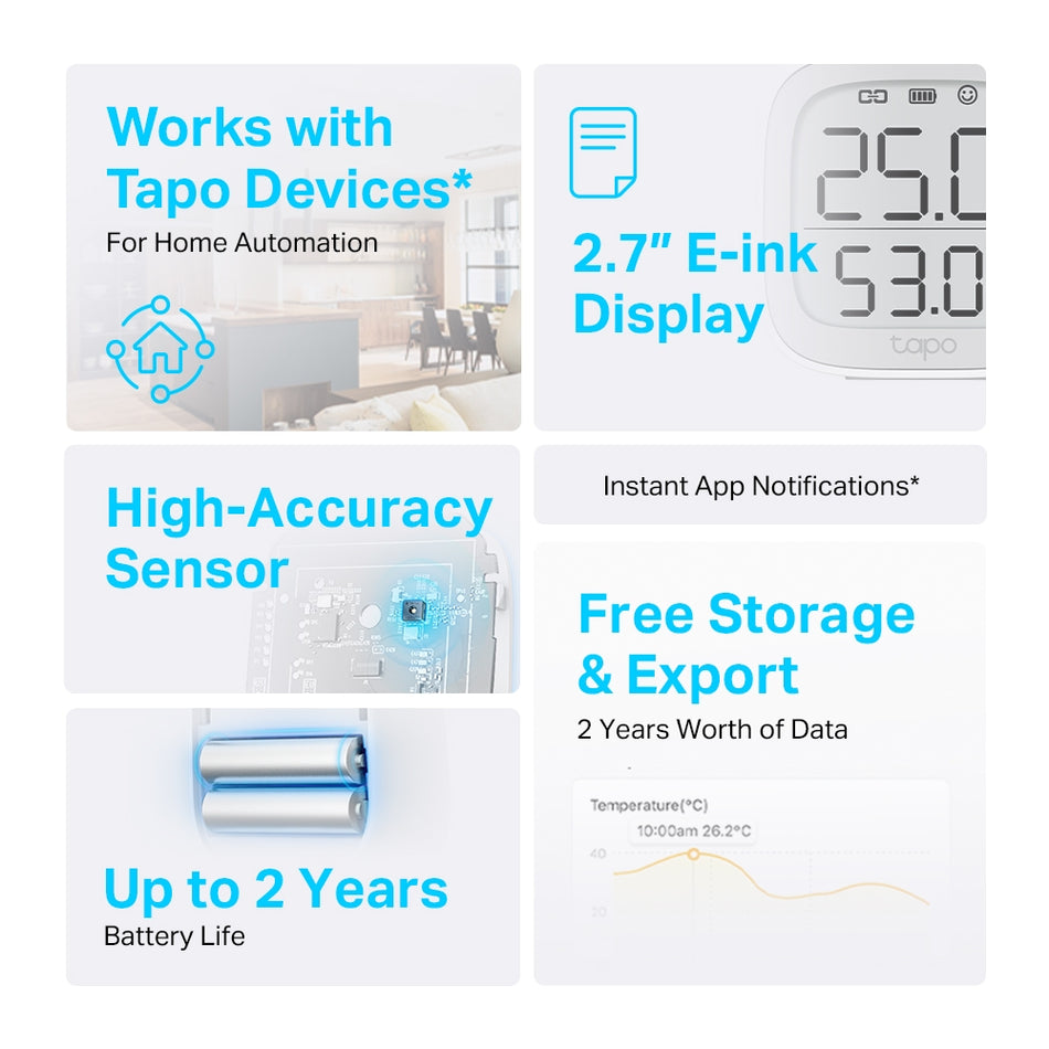 TP-LINK Smart Monitor Tapo T315 Temperatur und Luftfeuchtigkeit