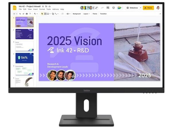 LENOVO Monitor ThinkVision E27Q-40 27'' QHD IPS, HDMi, Display Port,Speakers, 3Years