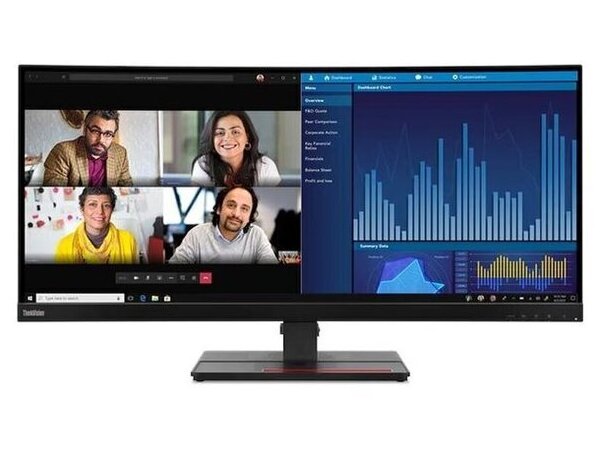LENOVO Monitor Thinkvision P34w-20 34.14'' IPS WQHD, HDMi, Display Port,Ethernet,Height Adjust,3YearsW