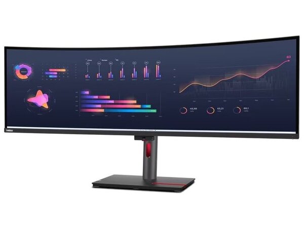 LENOVO Monitor ThinkVision P49w-30 49'' Dual QHD IPS, Curved,RJ45, HDMI, USB-C, Thunderbolt, Display Port, Height adjustable, 3YearsW