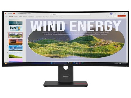 LENOVO Monitor ThinkVision T34WD-40 34'' WQHD VA, Curved, RJ45, HDMI, USB-C, Display Port,  Height adjustable, 3YearsW