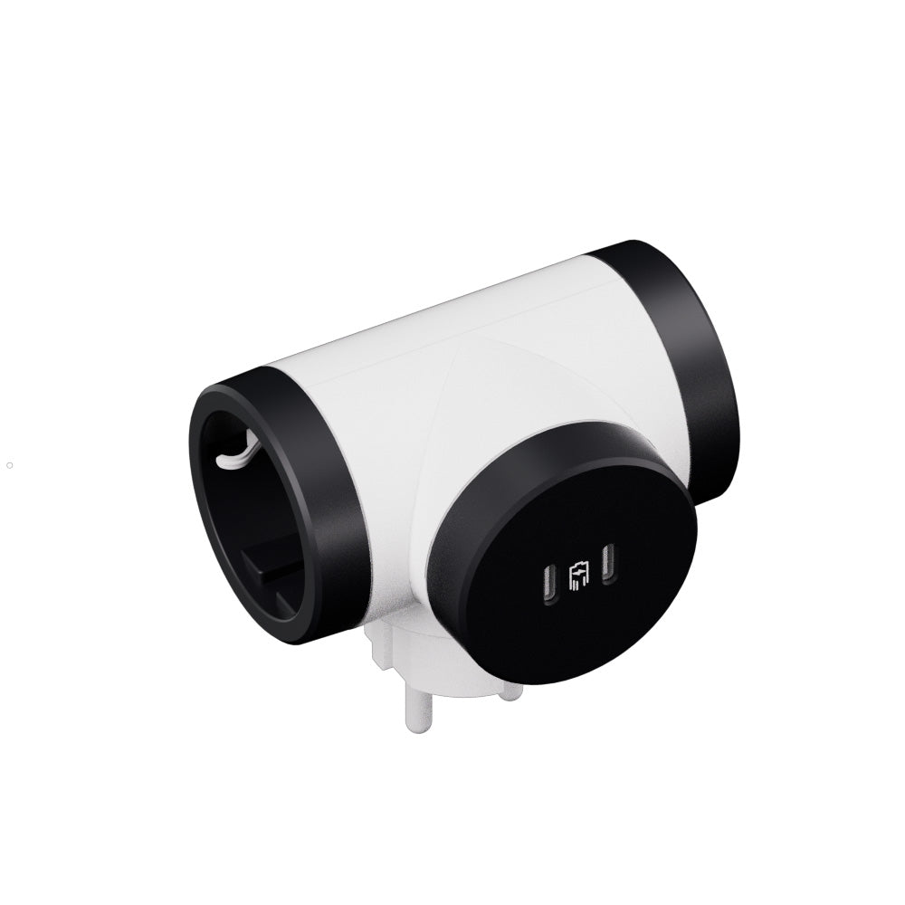 Legrand SurgeArrest 2 Outlets,USB C+C White/Grey