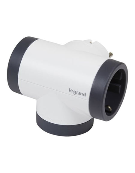 Legrand SurgeArrest 3 Outlets  Black/Grey Rotating