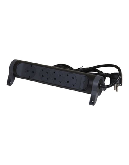 Legrand SurgeArrest 4 Outlets 3m Cable  Black/Grey Rotating