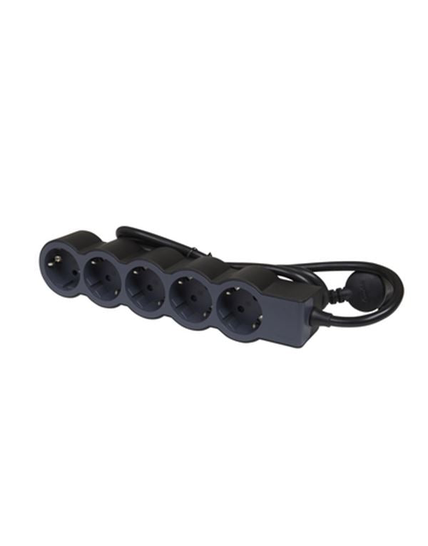Legrand SurgeArrest 5 Outlets 3m Cable  Black/Grey