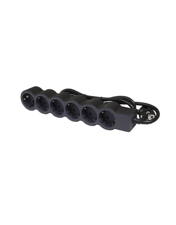Legrand SurgeArrest 6 Outlets 3m Cable  Black/Grey