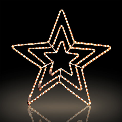 ΣΙΛΟΥΕΤΑ LED 6Μ 3ΠΛΟ ΑΣΤΕΡΙ&ΤΡΕΧ ΘΕΡΜΟ  (80X80CM)  36VDC