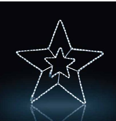 ΣΙΛΟΥΕΤΑ LED 3μ 2πλο ΑΣΤΕΡΙ&ΤΡΕΧ COOL (55X55CM)  36VDC