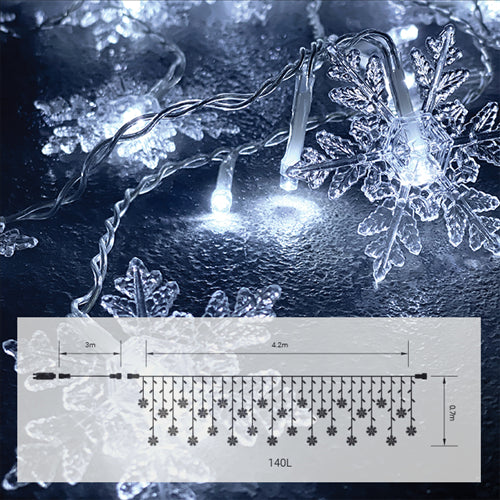 140led COOLWHITE ΒΡΟΧΗ ΝΥΦΑΔΕΣ,ΕΠΕΚΤΑΣΙΜΗ 3ΤΕΜ&8προγραμματα