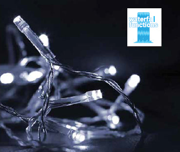 300LED ΙΡ44 ΚΟΥΡΤΙΝΑ WATERFALL ΨΥΧΡΟΛΕΥΚΟ  3mX2m 31V