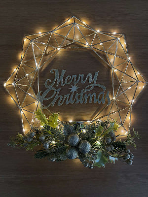 ΣΤΕΦΑΝΙ ΜΕΤ/ΚΟ 50LED ΘΕΡΜΟ ΜΠΑΤΑΡΙΑς