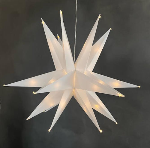 ΑΣΤΕΡΙ  3D PVC 30LED Φ45 ΘΕΡΜΟ ΜΠΑΤΑΡΙΑΣ