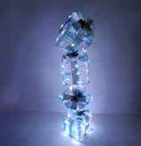 Πακέτα δώρου Rainbow LED με ασημί φιόγκους μπαταρίας