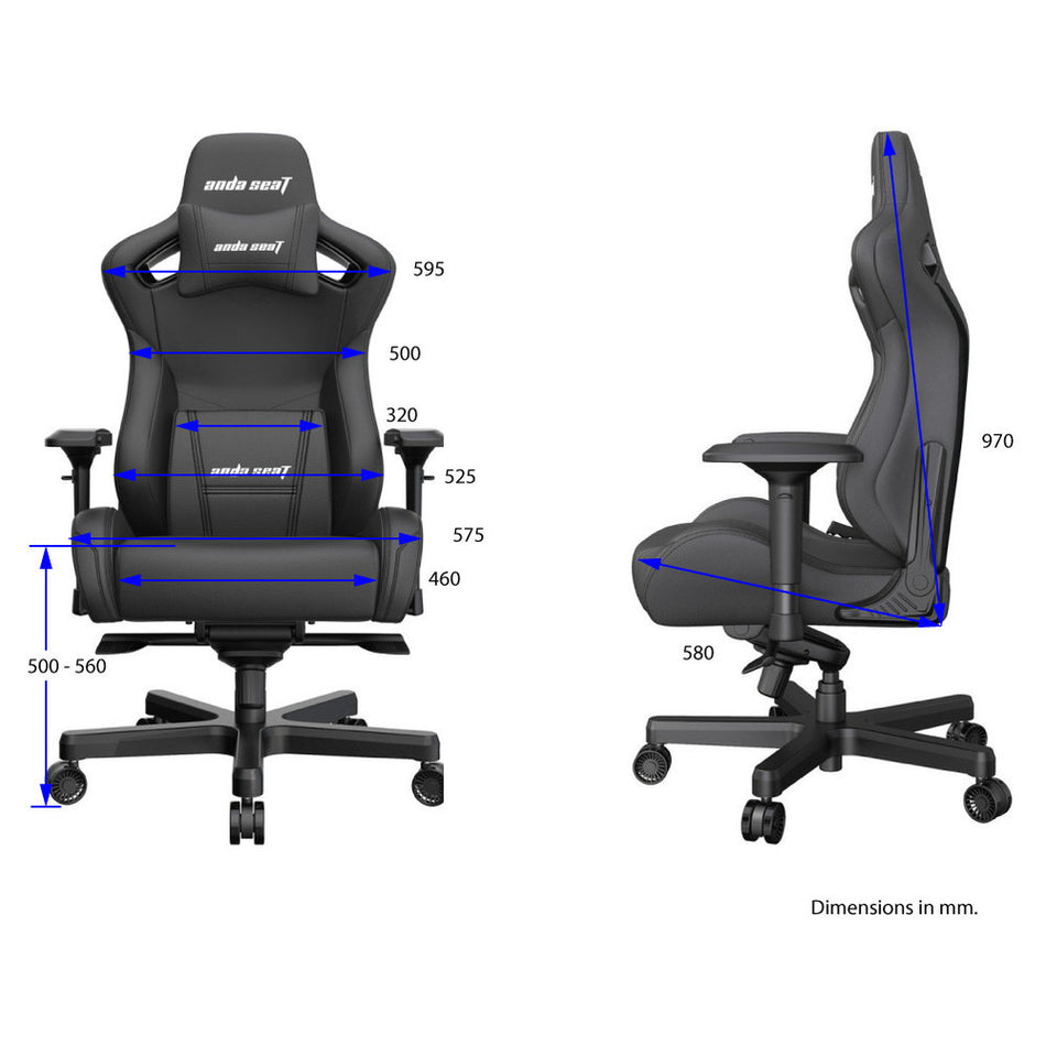 ANDA SEAT Gaming Stuhl AD12XL KAISER-II Schwarz