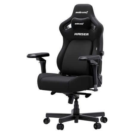 ANDA SEAT Gaming Chair KAISER-4 V2 XL Black Fabric with 6D Armrest