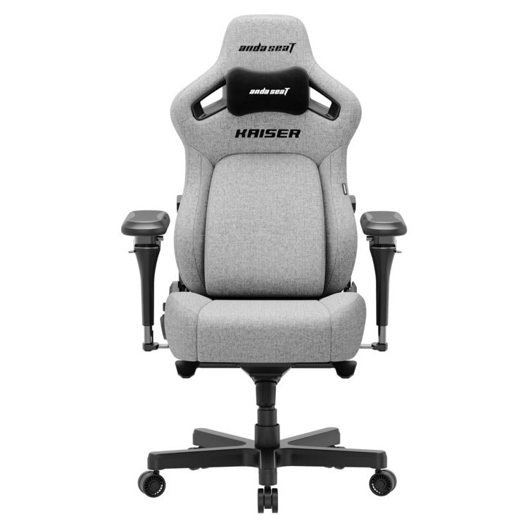 ANDA SEAT Gaming-Stuhl KAISER-4 V2 XL Stoff Grau mit 6D-Armlehne