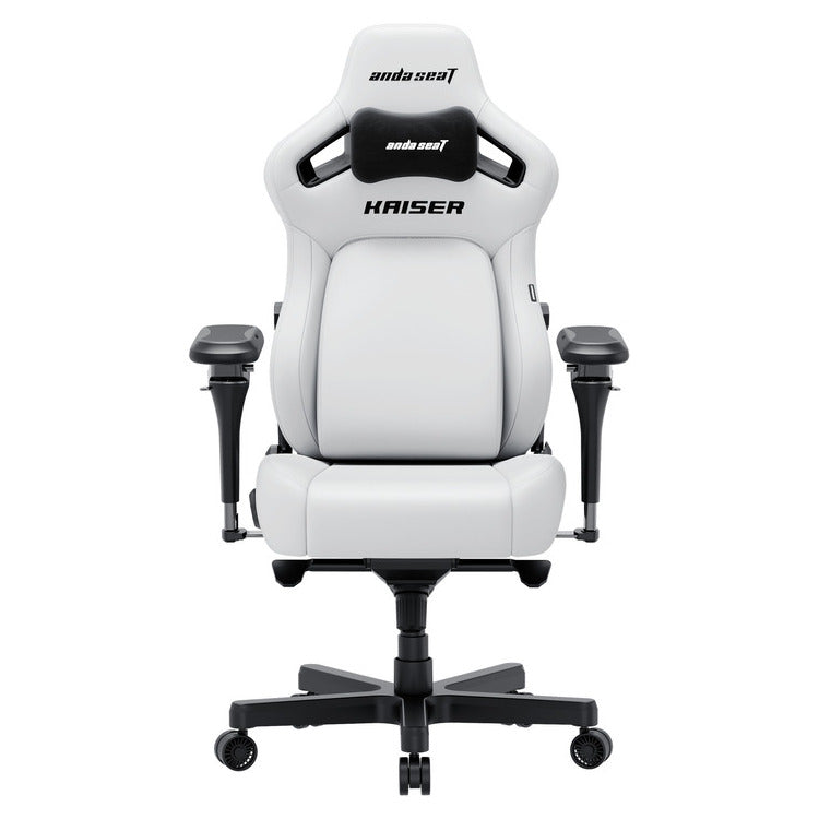 Chaise Gaming ANDA SEAT KAISER-4 V2 XL Blanche avec accoudoir 6D