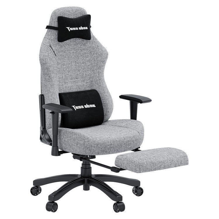 ANDA SEAT Gaming Chair LUNA PRO Grey Fabric w/Footrest