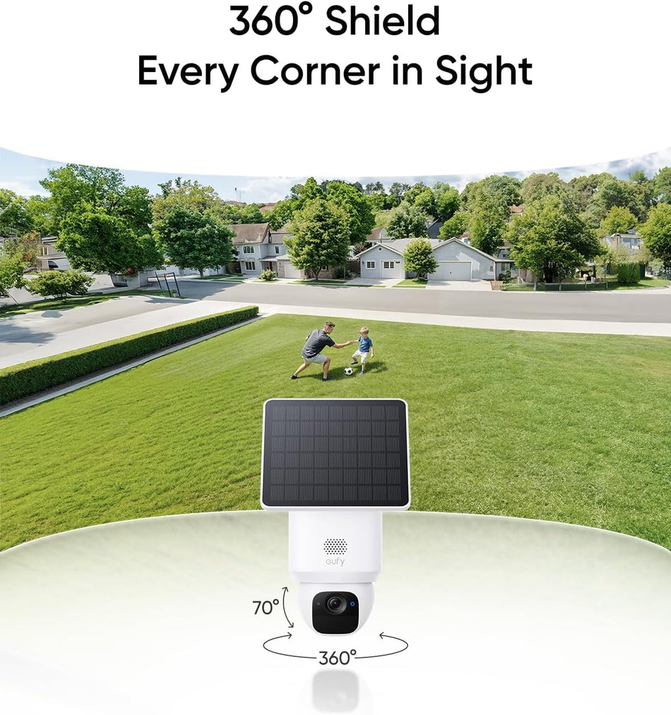 ANKER Eufy Camera SoloCam E30 2K Solarpanel Schwenken Neigen