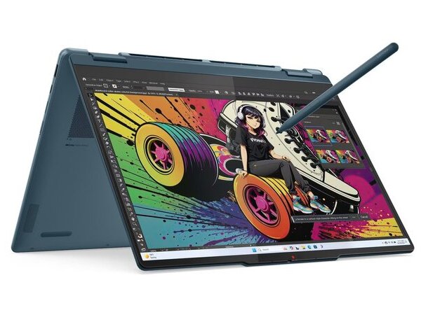 LENOVO Laptop Yoga 7 2-in-1 14AKP10 14'' 2.8K OLED/Ryzen  AI 7-350/32GB/1TB/AMD Radeon Graphics/Win 11 Home/3Y Premium/Tidal Teal