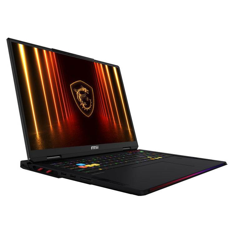 MSI Laptop Raider 18 HX AI A2XWIG 18'' 3840x2400 MiniLED 120Hz/U9- 285HX/64GB/2x2TB SSD NVMe PCIe/NVidia GeForce RTX 5080 16GB/Win 11 Pro/2Y/Core Black /English Keyboard