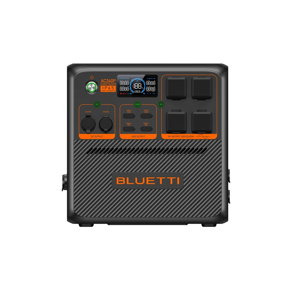 BLUETTI Premium AC240P Portable Power Station Expandable IP65, 2400W AC Outlet 1843Wh