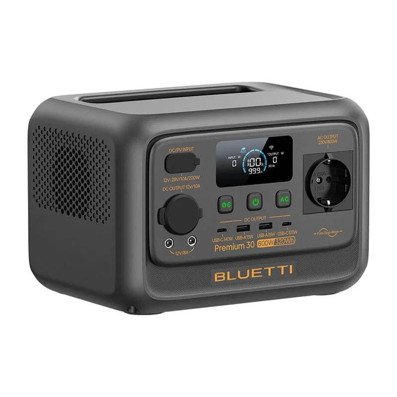 BLUETTI Premium 30 V2 Portable Power Station, 600W AC-Ausgang 320Wh