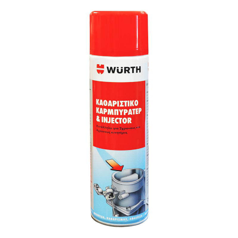 Wurth Σπρέι Καθαρισμού Καρμπυρατέρ 500ml & Injector
