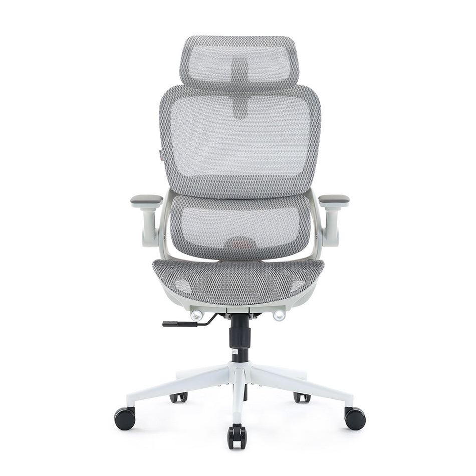 SIHOO ERGONOMISCHER BÜROSTUHL B100 PRO GRAU WEISS