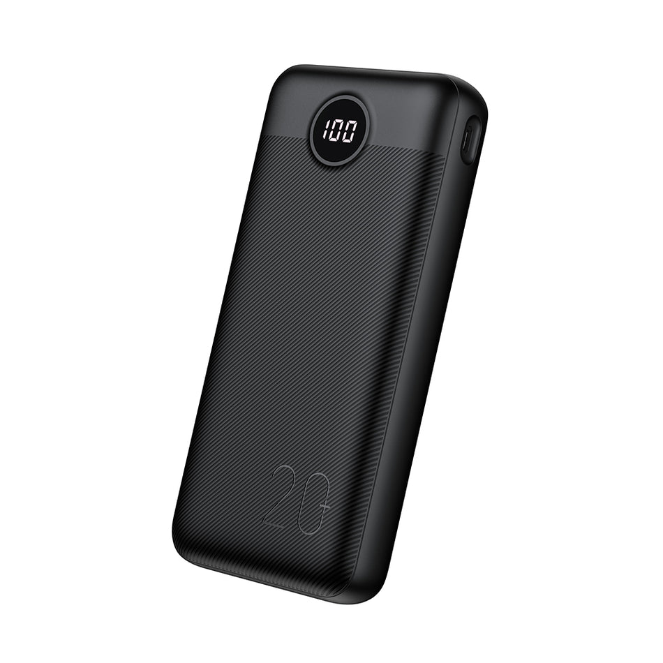 Veger L20S Power Bank 20000mAh PD20W με 2 Θύρες USB-A Μαύρο