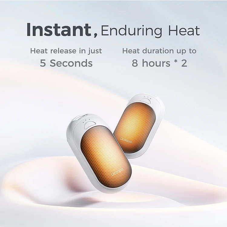 Ocoopa® Φορητά Θερμαντικά Χεριών 2σε1 UT3 Lite, Μαγνητικά Επαναφορτιζόμενα 10W Με 3 Επίπεδα Θέρμανσης