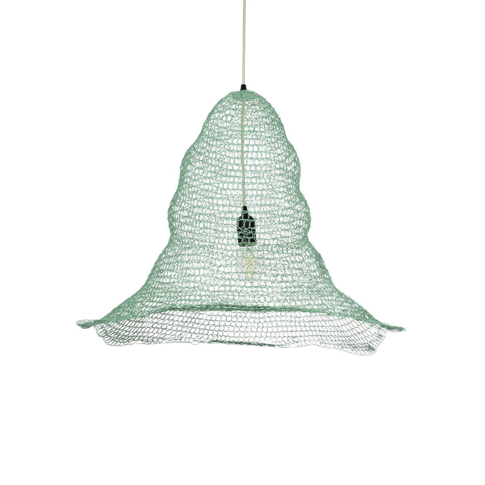 GLOBOSTAR® KENTUCKY 01894 Vintage Κρεμαστό Φωτιστικό Οροφής με Ντουί 1 x E27 AC 220-240V IP20 - Τιρκουάζ - Μ60 x Π60 x Υ52cm