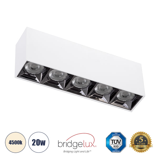 LUMINAR SUPERIOR Surface LED Spot Downlight TrimLess 20W 2800lm 36° AC 220-240V IP20 – Bridgelux High Lumen Chip Gen2 – TÜV-zertifizierter Treiber – 5 Jahre Garantie