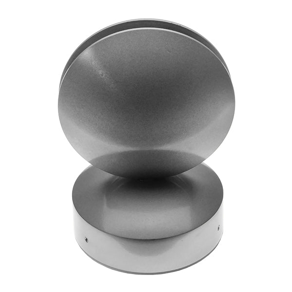 GLOBOSTAR® SEPTUM 93067 Μοντέρνο Φωτιστικό Τοίχου - Απλίκα LED 9W 1150lm 1° AC 220-240V IP44 Μπλε - CREE XPE Chip & TÜV SÜD Driver - Γκρι Ανθρακί Ματ - Μ12 x Π11 x Υ17cm - 5 Χρόνια Εγγύηση