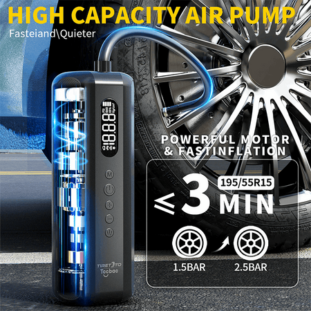 TCCBAC TC-AP-B03 - Car Pump 5200mAh 150PSI Air flow 16 L/MIN