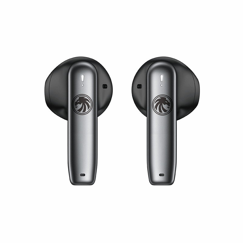 Recci REP-W56 Angle-Wing Necklace In-ear Bluetooth Handsfree Earphones with Charging Case Silver