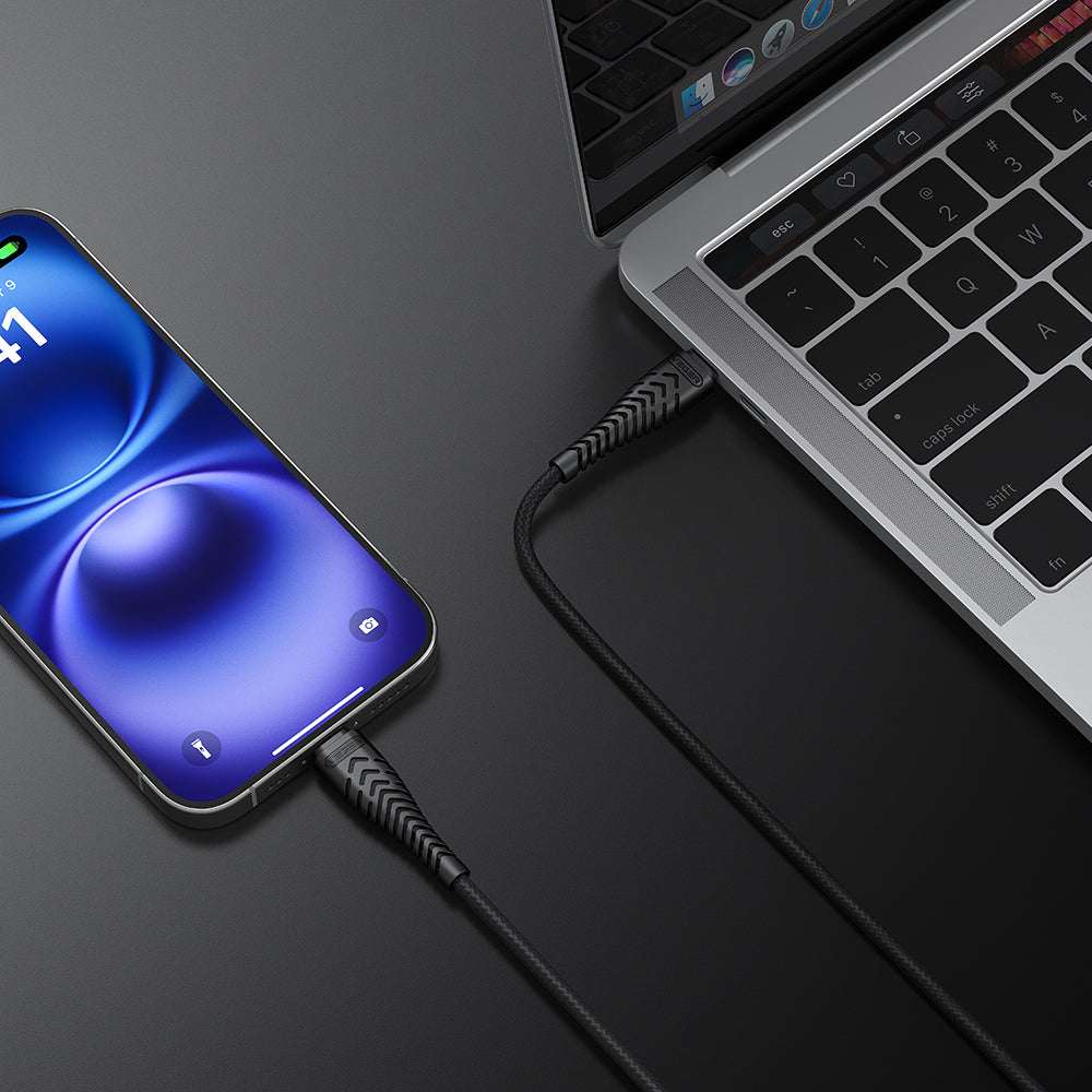 VEGER V106 60W Type-C to Type-C Charging & Data Sync with Quick Charge 1.2M - Black