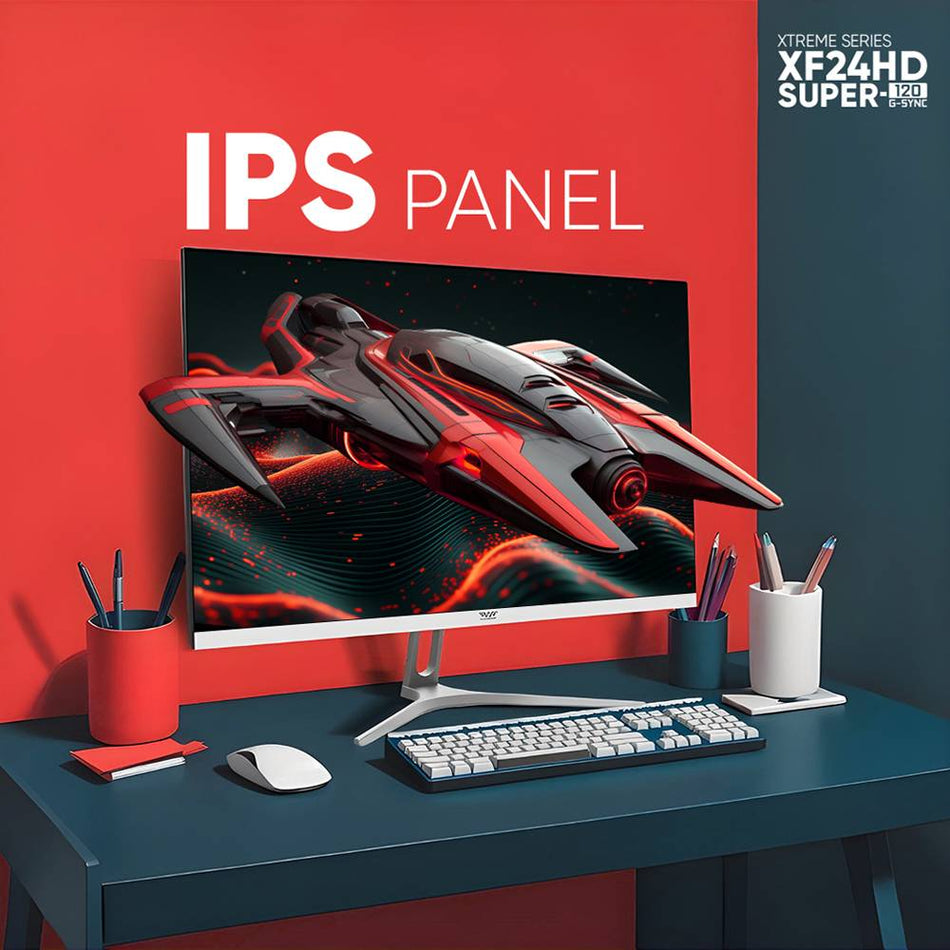 ARMAGGEDDON GAMING MONITOR 24' PIXXEL+ XTREME SERIES SUPER 120 G-SYNC WHITE