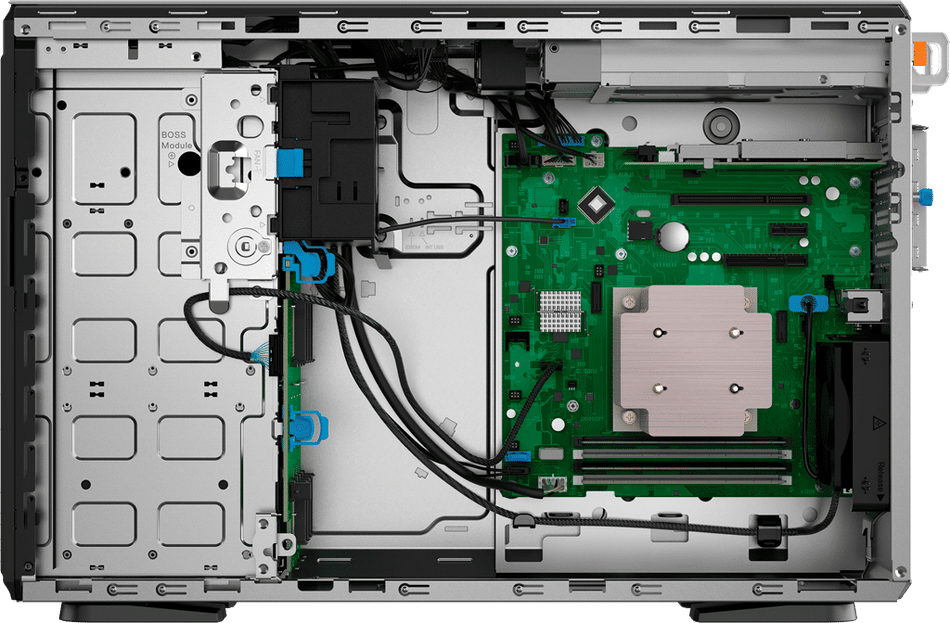DELL SERVER POWEREDGE T360|Intel 6353P (8C/16T)|32G UDIMM|2X960GB SSD|H755|2PSU| 5 Jahre Basisgarantie