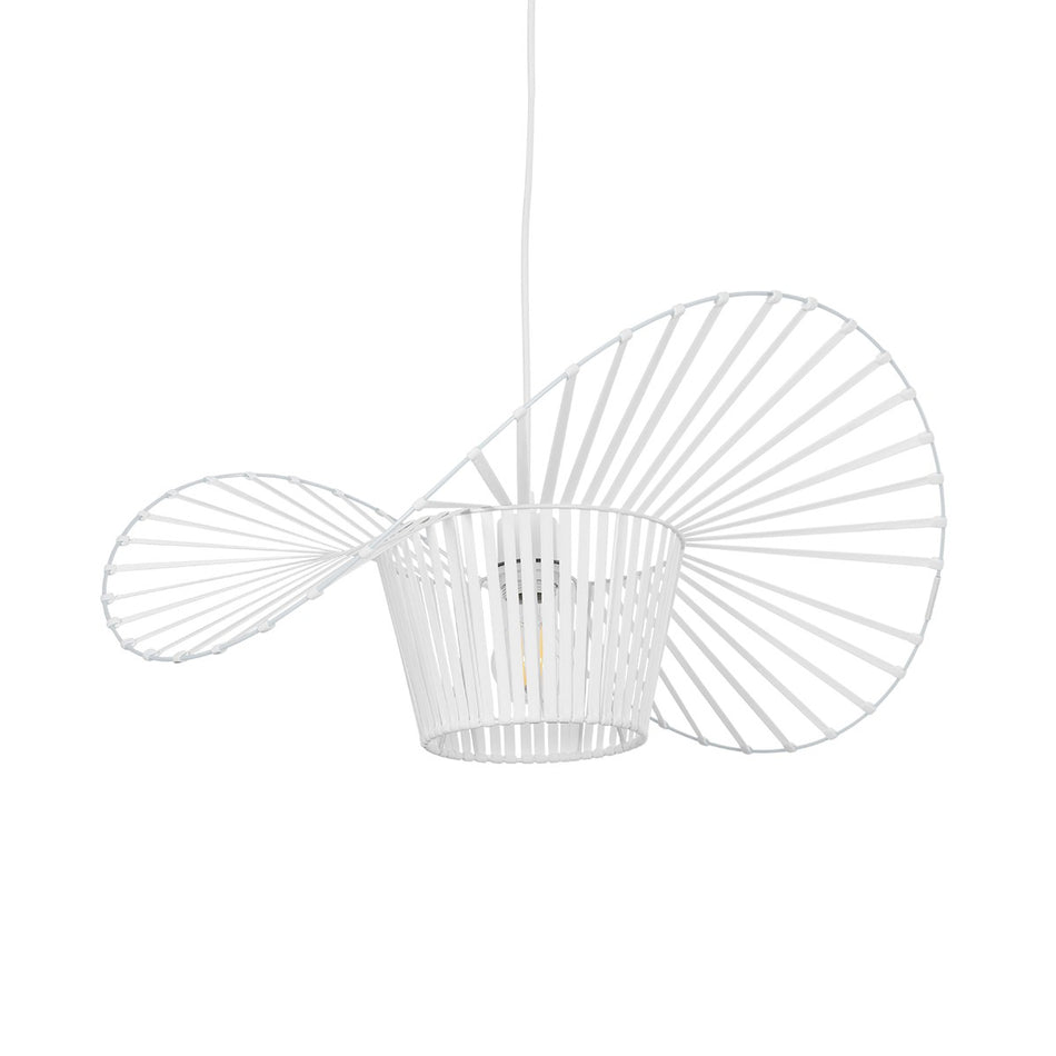 GLOBOSTAR® LUMINOVA 61465 Μοντέρνο Κρεμαστό Φωτιστικό Οροφής με Ντουί 1 x E27 AC 220-240V IP20 - Λευκό - Μ60 x Π60 x Υ25cm