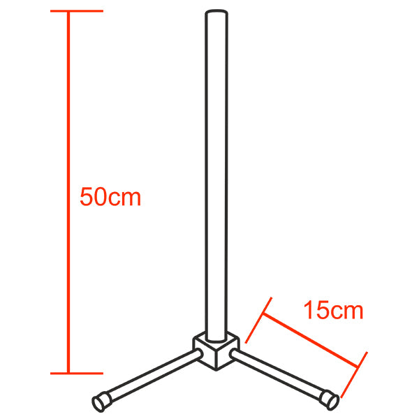 Μοντέρνο Minimal Επιτραπέζιο Μαύρο Φωτιστικό 50cm LED 10 Watt με Ασύρματο Χειριστήριο 2.4G RF & Dimmer RGBW+WW Πολύχρωμο - Ψυχρό - Ημέρας - Θερμό GloboStar ALIEN Design GLOBO-50-9