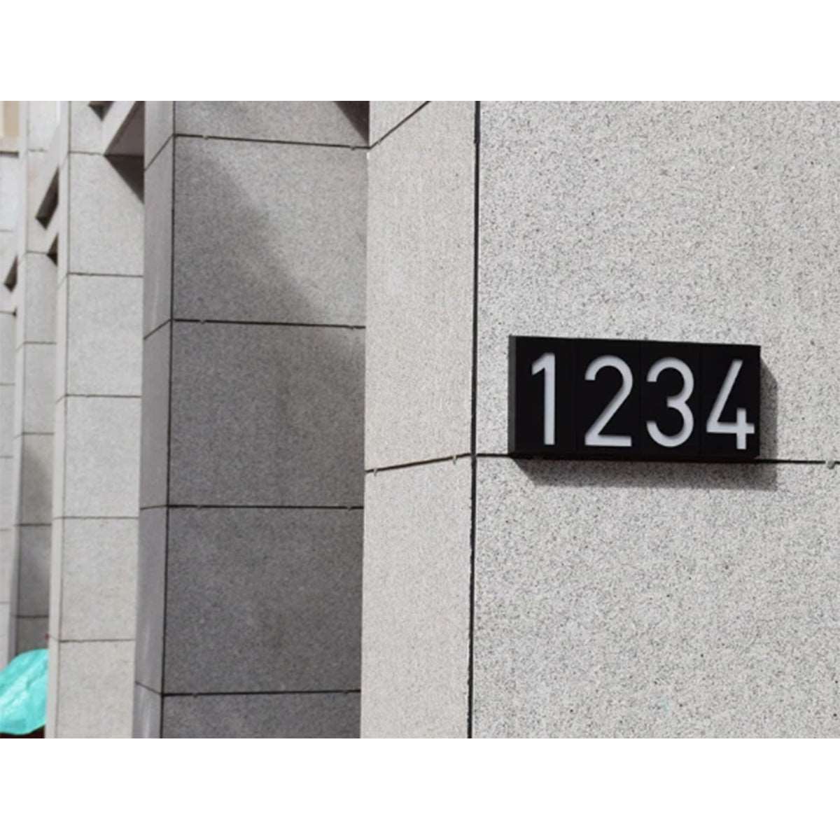 71518 Αυτόνομο Ηλιακό Φωτιστικό LED SMD 1W 100lm με Ενσωματωμένη Μπαταρία 1000mAh - Φωτοβολταϊκό Πάνελ με Αισθητήρα Ημέρας-Νύχτας για Αρίθμηση Δρόμου με Αριθμό 8 Αδιάβροχο IP55 Ψυχρό Λευκό 6000K