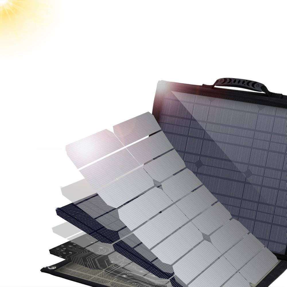 Choetech SC007 Foldable Solar Charger for Portable Devices 80W 18V with USB connection